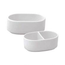 Suikerpakhouder, 2-vaks, 11x5xH